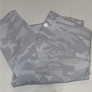 lululemon athletica Gray Camo Leggings